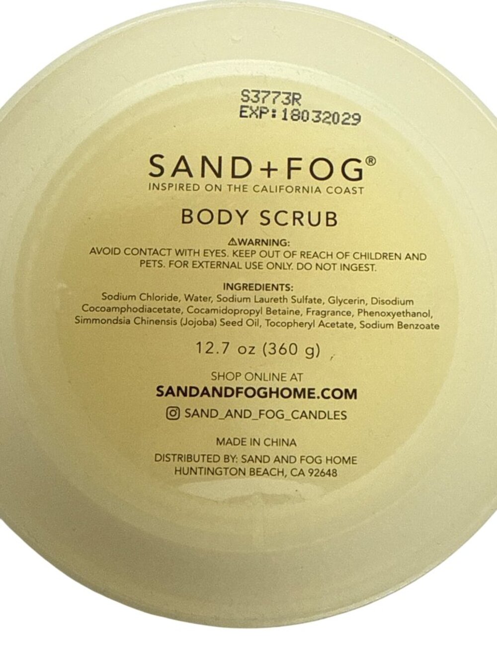 Sand + Fog Vanilla Sugar Body Scrub 12.7 Oz Exfoliating New Refresh Smoother - Picture 2 of 2